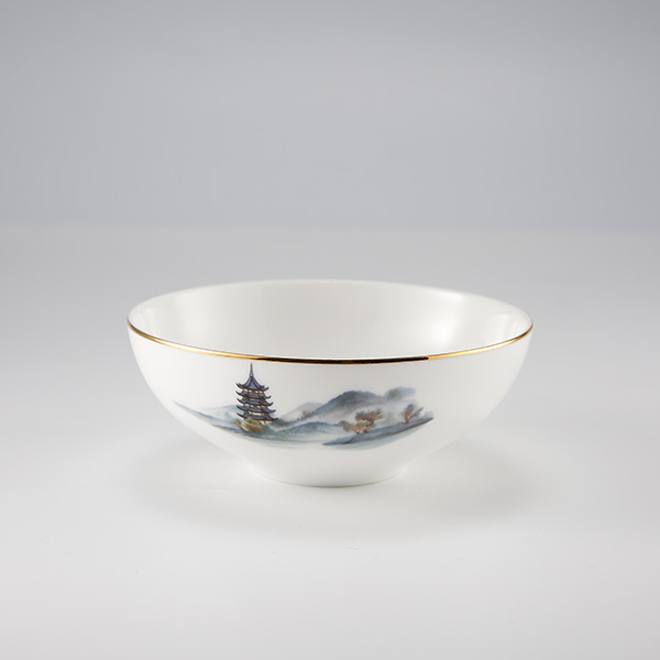 碧水雲天骨瓷擺臺(tái)餐具
