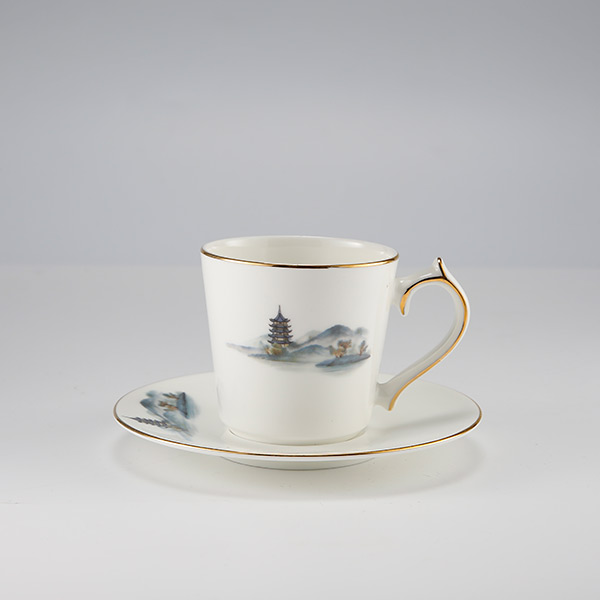 碧水雲天骨瓷擺臺(tái)餐具