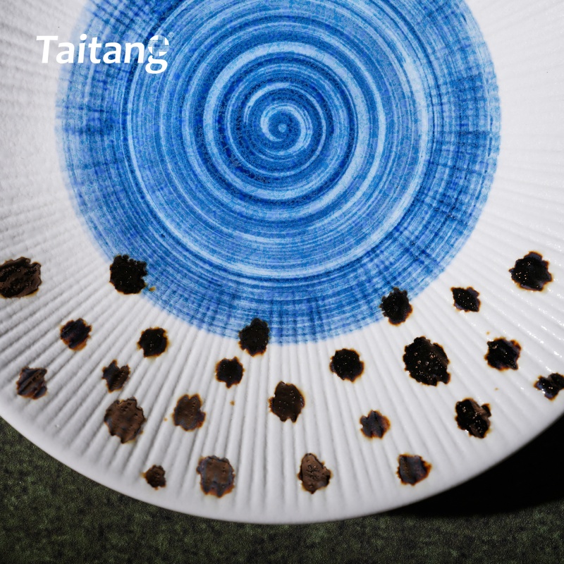 精緻彩色釉面陶瓷淺盤(pán)