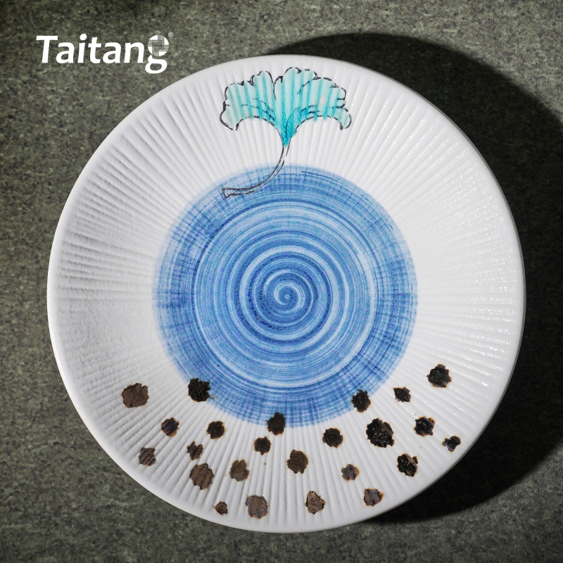 精緻彩色釉面陶瓷淺盤(pán)
