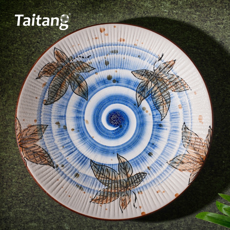 精緻彩色釉面陶瓷淺盤(pán)