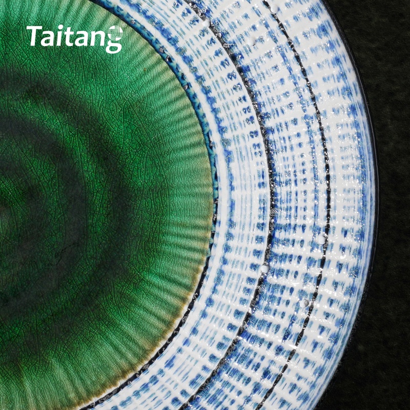 精緻彩色釉面陶瓷淺盤(pán)