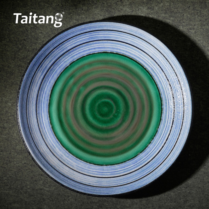 精緻彩色釉面陶瓷淺盤(pán)