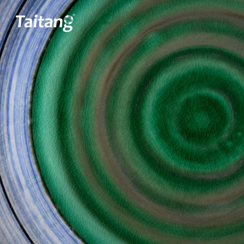 精緻彩色釉面陶瓷淺盤(pán)